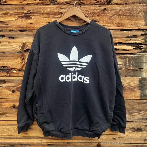 adidas Sweaters - ADIDAS | Women’s Black Sweatshirt W/ Pockets L